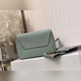 CELINE Водонефарвовый небольшой рюкзак Мягкая кожа с зернистой т
