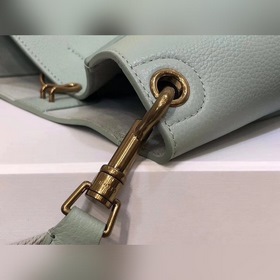 CELINE Водонефарвовый небольшой рюкзак Мягкая кожа с зернистой т