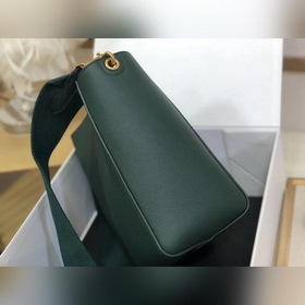 CELINE темно-зеленая сумка через плечо, маленькая Мягкая кожа с 
