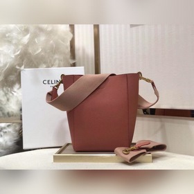 CELINE Личи, небольшая сумка через плечо Мягкая кожа с зернистой