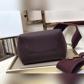 CELINE Виноградный мешочек через плечо, маленький Мягкая кожа с