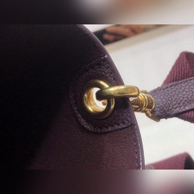 CELINE Виноградный мешочек через плечо, маленький Мягкая кожа с 