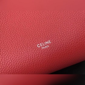 CELINE Красная сумка через плечо, маленькая Мягкая кожа с зернис