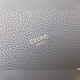 CELINE Дубовый серый небольшая сумка через плечо Мягкая кожа с з