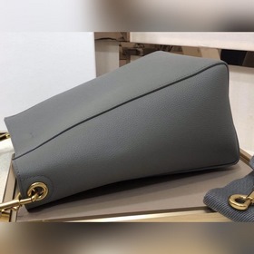 CELINE Дубовый серый небольшая сумка через плечо Мягкая кожа с з