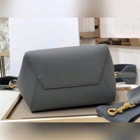 CELINE Дубовый серый небольшая сумка через плечо Мягкая кожа с з