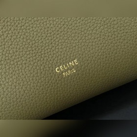 CELINE Военная зеленая сумка через плечо, маленькая Мягкая кожа