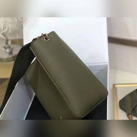 CELINE Военная зеленая сумка через плечо, маленькая Мягкая кожа 