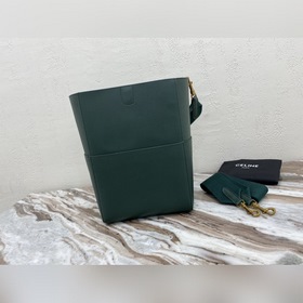CELINE SEAU SANGLE Сумка из зернистой телячьей кожи Модель： 18054