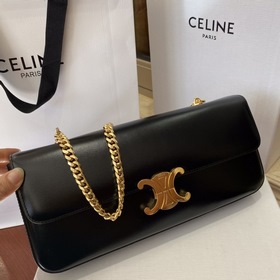 CELINE Сумка с удлиненной цепочкой и ручкой под мышкой Артикул：