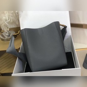 CELINE Дубовый серый небольшая сумка через плечо Мягкая кожа с з