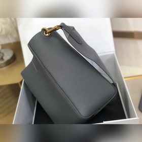 CELINE Дубовый серый небольшая сумка через плечо Мягкая кожа с з