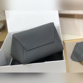 CELINE Дубовый серый небольшая сумка через плечо Мягкая кожа с з