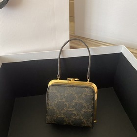 CELINE осенне-зимняя сумка-коробочка Четкие углы и ретро-дизайн д