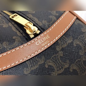 Средняя сумка Celine TECKEL из кожи с логотипом Артикул： 197402B