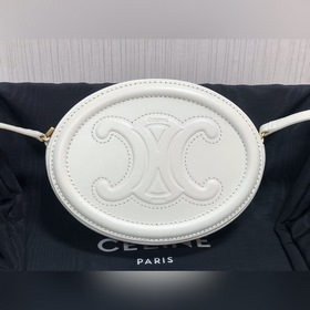 CELINE Кожаный кошелек с косой сумкой из гладкой кожи Сумка в фо