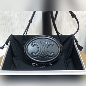 CELINE Кожаный кошелек с косой сумкой из гладкой кожи Сумка в фо