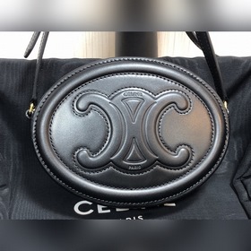 CELINE Кожаный кошелек с косой сумкой из гладкой кожи Сумка в фо