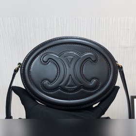 CELINE Кожаный кошелек с косой сумкой из гладкой кожи Сумка в фо