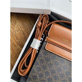 Celine &nbsp;Сумка для мобильного телефона с логотипом из кож