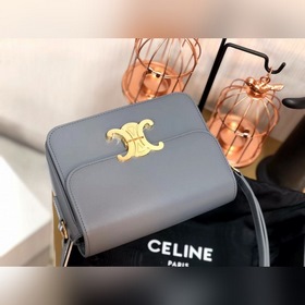 Celine TRIOMPHE Teen Сумка из блестящей телячьей кожи Ретро-модел