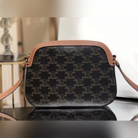 CELINE TRIOMPHE Маленькая сумка для фотоаппарата из парусины Ретр