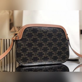 CELINE TRIOMPHE Маленькая сумка для фотоаппарата из парусины Ретр