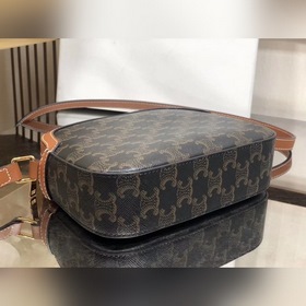 CELINE TRIOMPHE Маленькая сумка для фотоаппарата из парусины Ретр