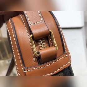 CELINE TRIOMPHE Маленькая сумка для фотоаппарата из парусины Ретр