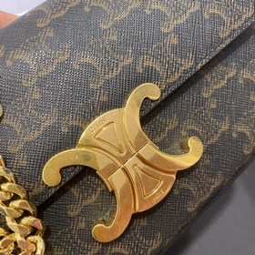 CELINE Весенняя и летняя коллекция Короткая сумка с цепочкой под