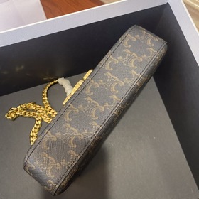 CELINE Весенняя и летняя коллекция Короткая сумка с цепочкой под