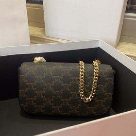 CELINE Весенняя и летняя коллекция Короткая сумка с цепочкой под 