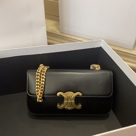 CELINE Весенняя коллекция Короткая сумка с цепочкой под мышкой Ар
