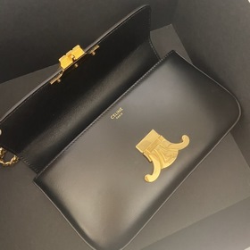 CELINE Весенняя коллекция Короткая сумка с цепочкой под мышкой Ар