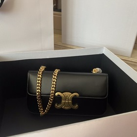 CELINE Весенняя коллекция Короткая сумка с цепочкой под мышкой Ар