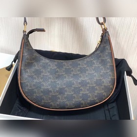 CELINE AVA TRIOMPHE Сумка из парусины с классическим принтом Сум