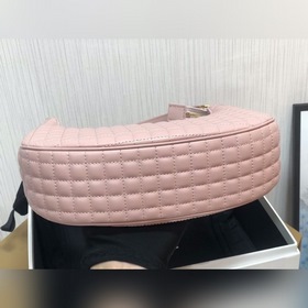 CELINE AVA стеганая сумка из овечьей кожи, розовая, ретро-сумка 