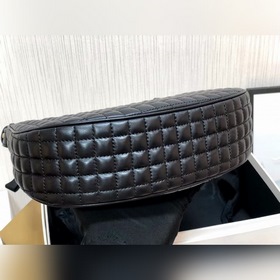 CELINE AVA стеганая сумка из овечьей кожи, черная, ретро-сумка п