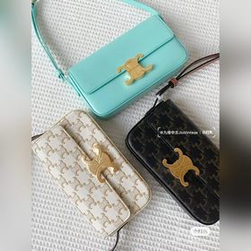 Celine Прямоугольная сумка под мышку Triomphe Общий дизайн очень
