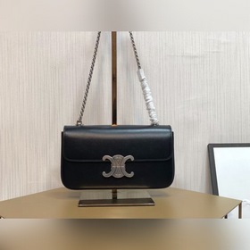 CELINE Маленькая сумка из блестящей кожи с цепочкой Маленькая су