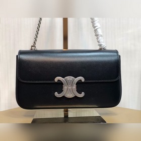 CELINE Маленькая сумка из блестящей кожи с цепочкой Маленькая су