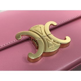 CELINE Маленькая сумка из блестящей кожи с цепочкой Маленькая су