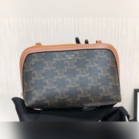 Сумка Celine с логотипом из овечьей кожи на цепочке Артикул： 10E3