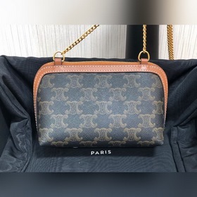 Сумка Celine с логотипом из овечьей кожи на цепочке Артикул： 10E3