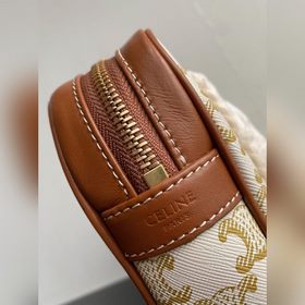 Celine TRIOMPHE CANVAS с логотипом PATAPANS, сумка с цепочкой, б/