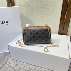 Сумка Celine TRIOMPHE из кожи овцы с цепочкой, модель № 101382 И