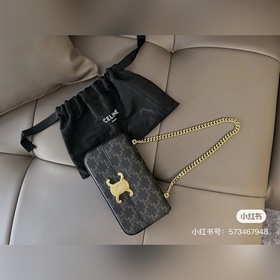 Celine Старинная цепочка Triomphe Сумка через плечо Лето приближа