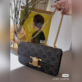 Celine Старинная цепочка Triomphe Сумка через плечо Лето приближа