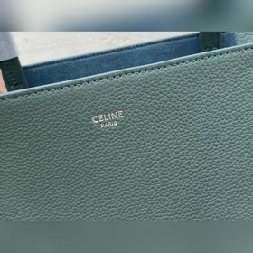 Celine Маленькая сумка из мягкой кожи с зернистой текстурой Артик