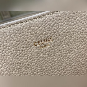 Celine Маленькая сумка из мягкой кожи с зернистой текстурой Артик